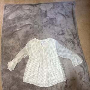 Charter Club Petite Printed Pintuck Top for Macy's